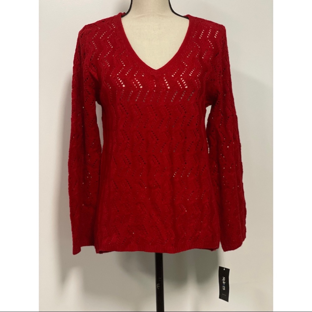 NWT Style & Co Sweater Red Size XL